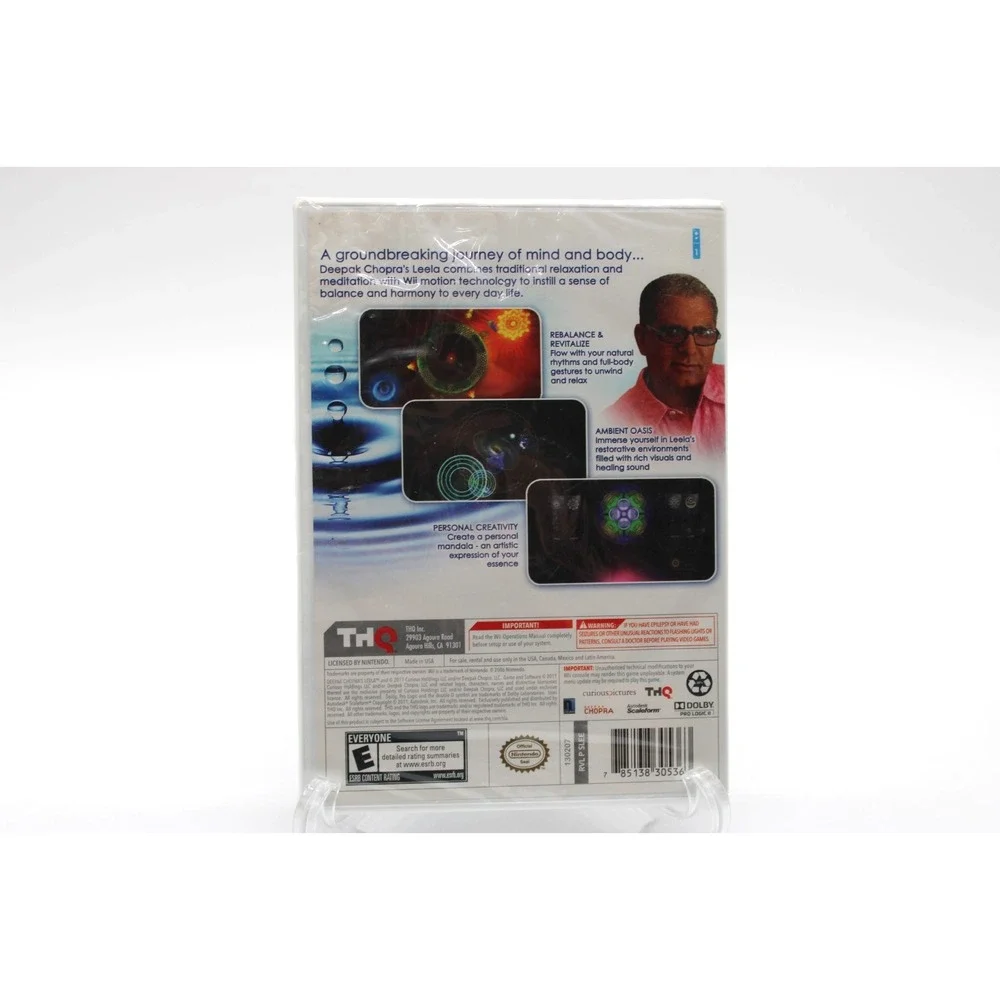 Deepak Chopra's Leela (Nintendo Wii, 2011) Meditation ***NEW SEALED***